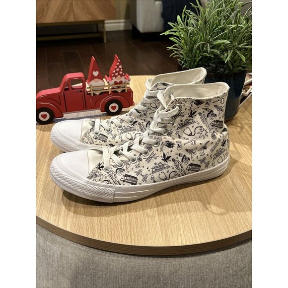 "King of Staten Island" Chuck Taylors New Mens Sz 8 Womens 10 Pete Davidson Rare - Picture 1 of 11
